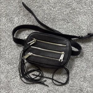 Rebecca Minkoff Black Crossbody Bag with Silver Hardware